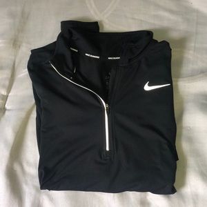 Nike run quarter zip. Black and xs. Lightly worn.